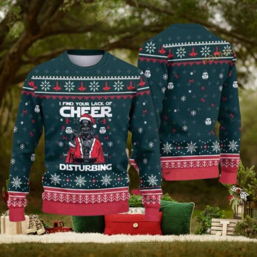 I Find Your Lack Of Cheer Disturbing Sith Darth Vader Christmas Star Wars Funny Ugly Sweater