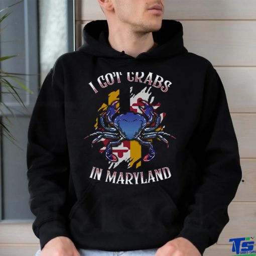 I Got Crabs In Maryland Day Blue Crab Sweatshirt