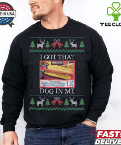 I Got That Dog in Me Ugly Christmas Sweater   Costco Kirkland Signature Holiday Party Shirt