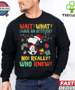 I HAVE AN ATTITUDE CHRISTMAS Unisex T Shirt