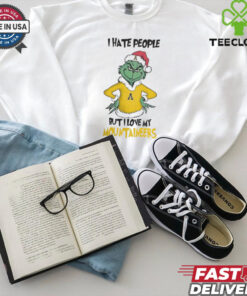 I Hate People But I Love My Appalachian State Mountaineers Grinch Merry Christmas Shirt