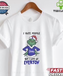 I Hate People But I Love My Everton Grinch Merry Christmas Shirt