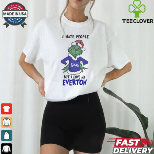 I Hate People But I Love My Everton Grinch Merry Christmas Shirt