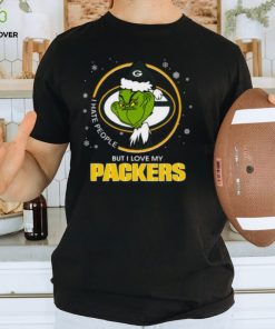 I Hate People But I Love My Green Bay Packers Grinch Shirt