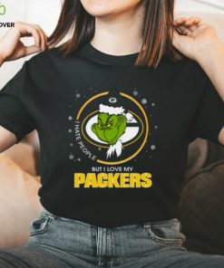 I Hate People But I Love My Green Bay Packers Grinch Shirt