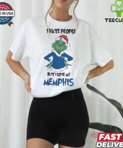 I Hate People But I Love My Memphis Tigers Grinch Merry Christmas Shirt