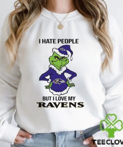 I Hate People But I Love My Ravens T Shirt