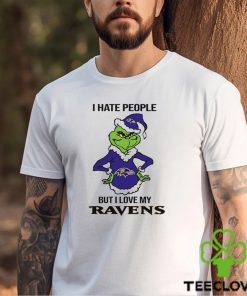 I Hate People But I Love My Ravens T Shirt