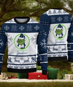 I Hate People But I Love New York Yankees Style Knitted Xmas 3D Sweater Gift For Fans