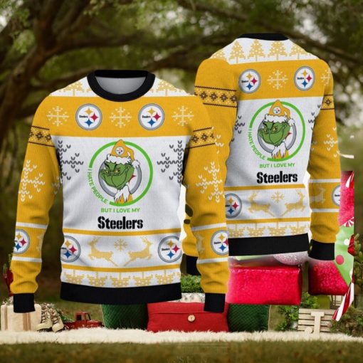 I Hate People But I Love Pittsburgh Steelers New Ugly Xmas Sweater