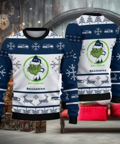 I Hate People But I Love Seattle Seahawks Design Ugly Christmas Sweater