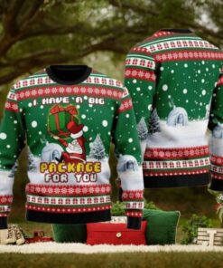 I Have A Big Package For You Christmas Ugly Christmas Sweater