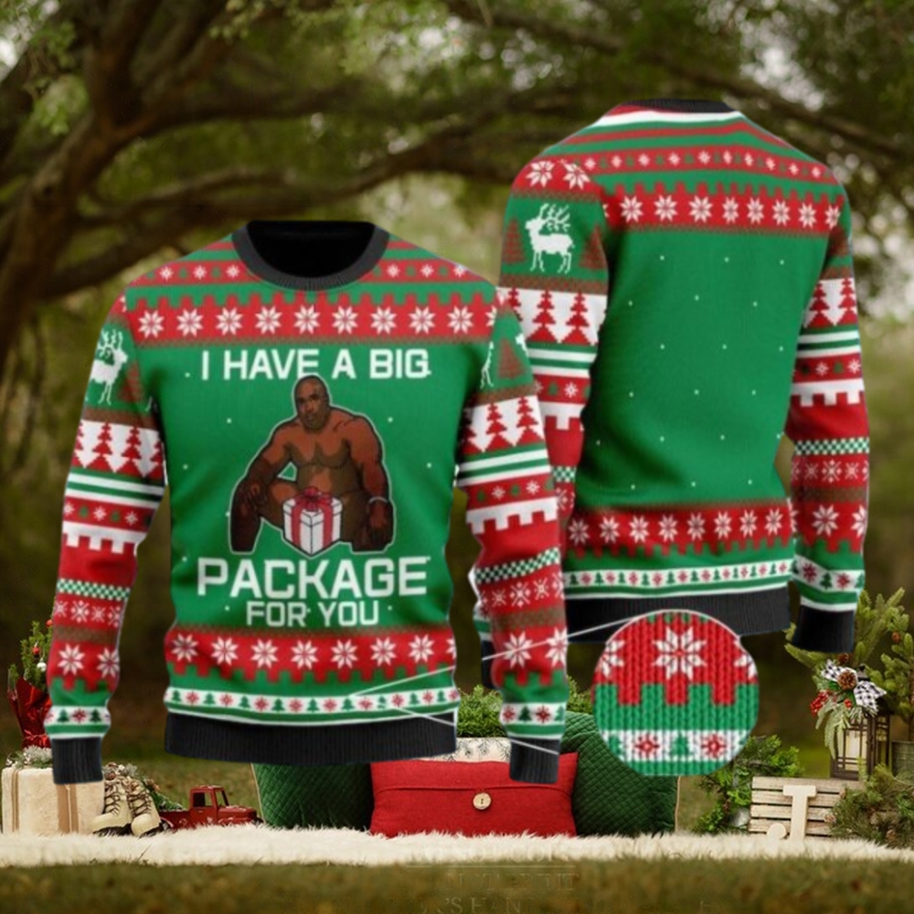 I Have A Big Package For You Ugly Christmas Sweater I Have A Big Package For You Ugly Christmas Sweater