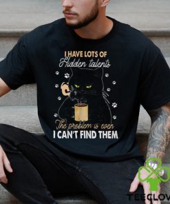 I Have Lots Of Hidden Talents Can't Find Them Funny Black Cat Classic T Shirt