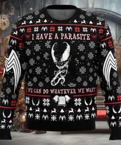 I Have a Parasite We Are Venom Venom Ugly Christmas Sweater 1 I Have a Parasite We Are Venom Venom Ugly Christmas Sweater