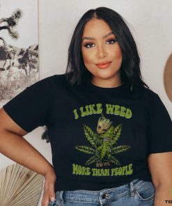 I Like Weed More Than PeoPle Classic T Shirt