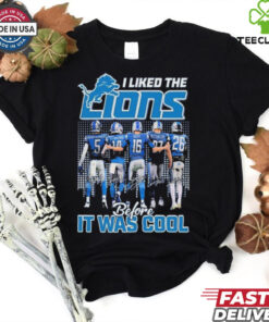I Liked The Detroit Lions Before It Was Cool signatures T Shirt 3 I Liked The Detroit Lions Before It Was Cool signatures T Shirt