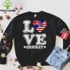 I Love America And Australia Loves Cricket Shirt