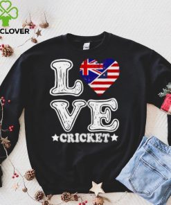 I Love America And Australia Loves Cricket Shirt