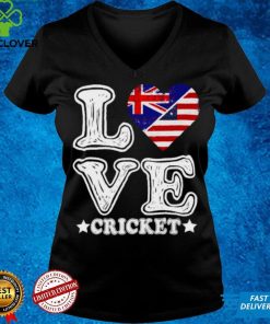 I Love America And Australia Loves Cricket Shirt