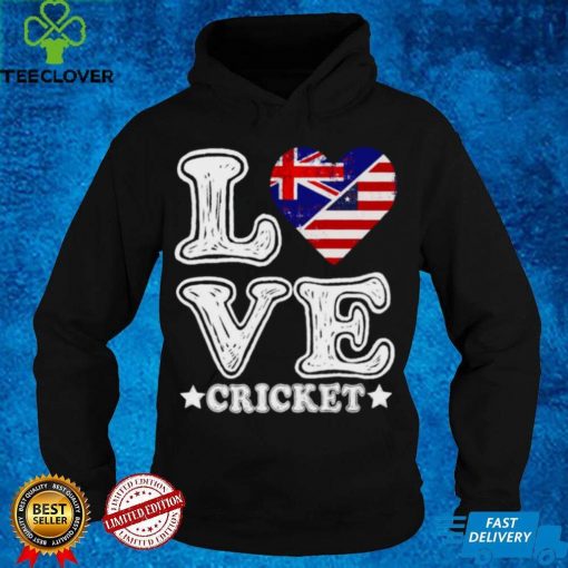 I Love America And Australia Loves Cricket Shirt