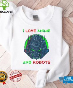 I Love Anime And Robots Otaku Manga Alien Robot Raglan Baseball Tee tee