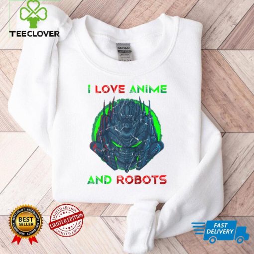 I Love Anime And Robots Otaku Manga Alien Robot Raglan Baseball Tee tee