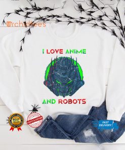 I Love Anime And Robots Otaku Manga Alien Robot Raglan Baseball Tee tee