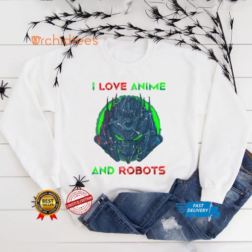 I Love Anime And Robots Otaku Manga Alien Robot Raglan Baseball Tee tee