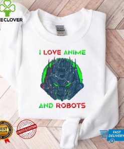 I Love Anime And Robots Otaku Manga Alien Robot T Shirt (1) tee