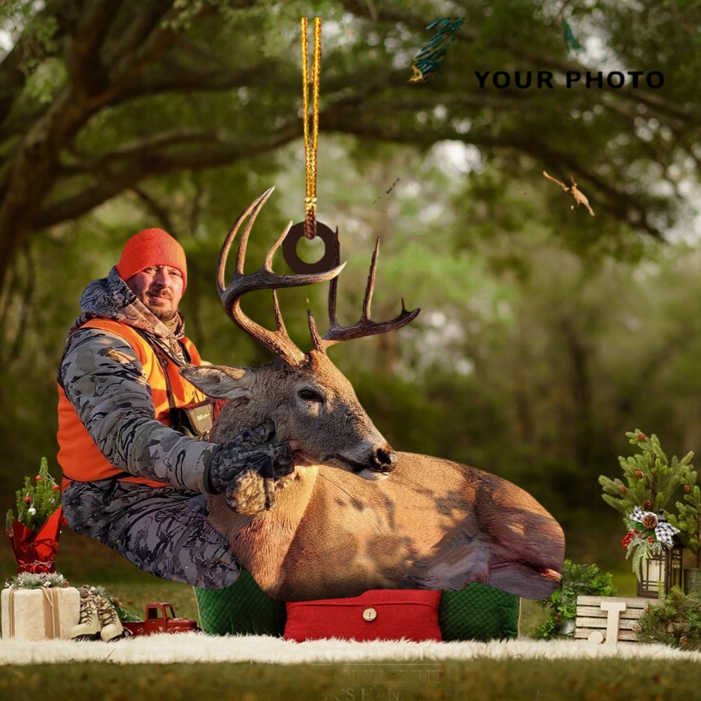 I Love Being A Hunter Personalized Photo Mica Ornament Christmas Gift For Hunting Lover I Love Being A Hunter Personalized Photo Mica Ornament Christmas Gift For Hunting Lover