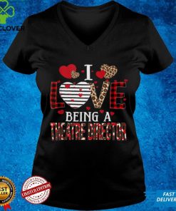 I Love Being A Theatre Director Red Plaid Hearts Valentines Tank Top