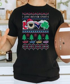 I Love Boston Sports Love Ugly Christmas Shirt