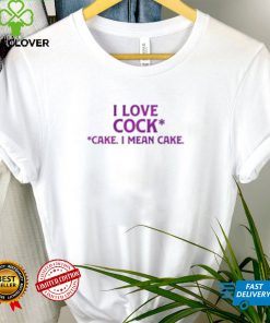 I Love Cock Cake 80s T Shirt