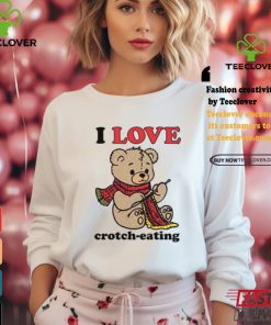 I Love Crotch Eating Bear Shirt