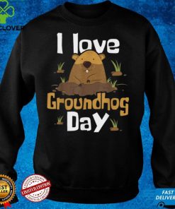 I Love Groundhog Day Funny Woodchuck Groundhog Day T Shirt tee