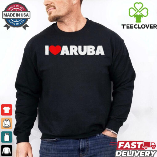 I Love (Heart) Aruba Lover T Shirt