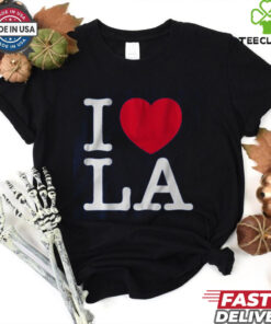 I Love LA Baseball T Shirt