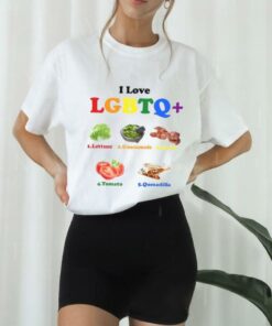 I Love Lgbtq Lettuce Guacamole Bacon Tomatoes Quesadilla T Shirt