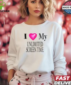 I Love My Unlimted Screen Time Shirt