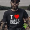 I Love Sam and Colby hoodie, sweater, longsleeve, shirt v-neck, t-shirt