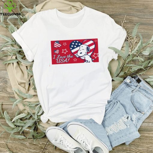 I Love The Usa, Snoopy Memorial Day Shirt