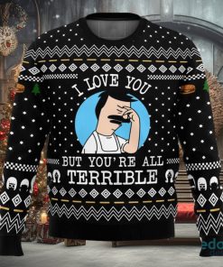 I Love You but Bob’s Burgers 3D Ugly Christmas Sweater Christmas Gift Ideas Party Gift