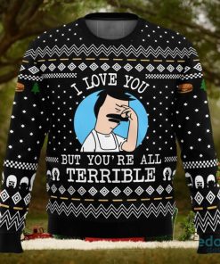 I Love You but Bob’s Burgers 3D Ugly Christmas Sweater Christmas Gift Ideas Party Gift