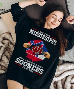 I May Live In Mississippi But I’ll Always Have The Oklahoma Sooners In My DNA 2023 shirt