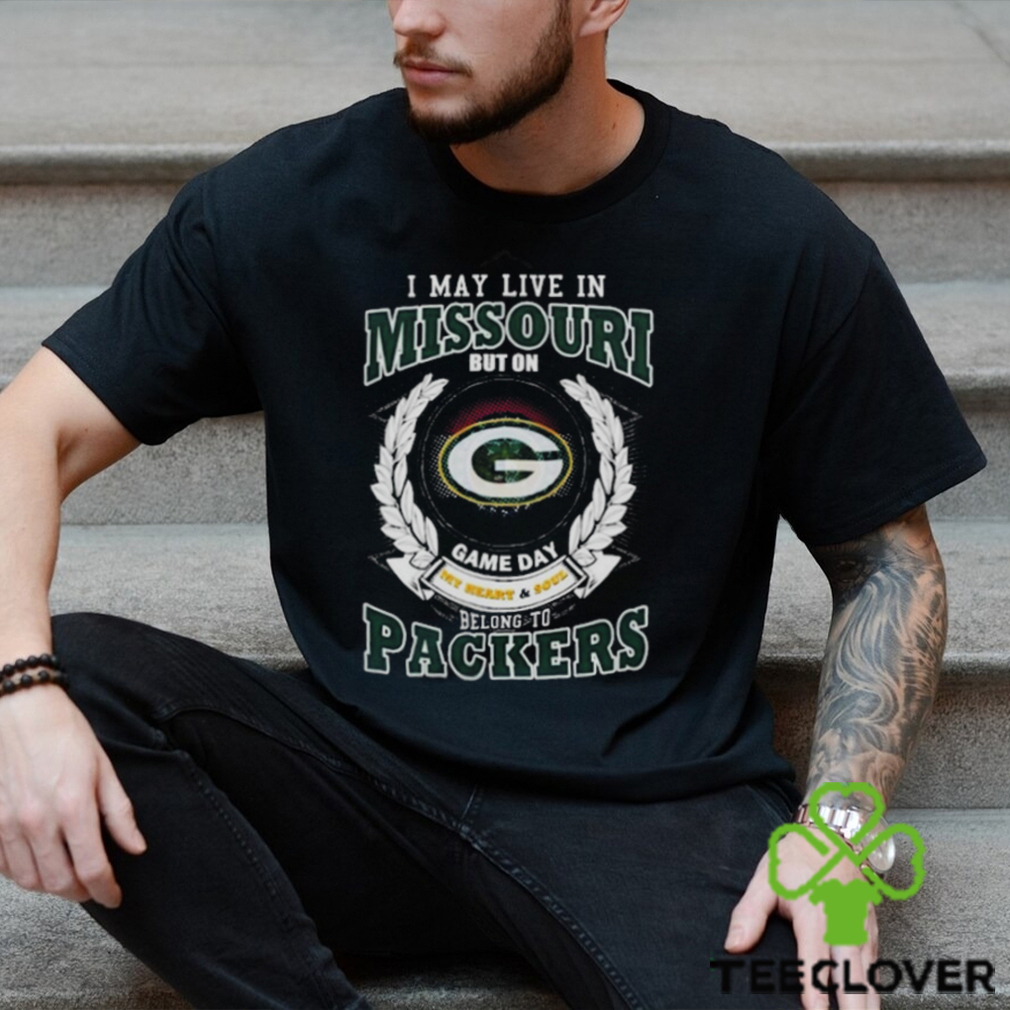 I May Live In Missouri Game Day Belong To Green Bay Packers Shirt