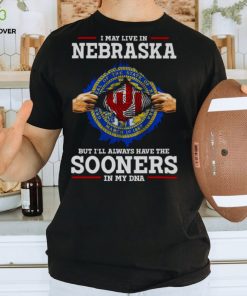 I May Live In Nebraska But I’ll Always Have The Oklahoma Sooners In My DNA 2023 hoodie, sweater, longsleeve, shirt v-neck, t-shirt