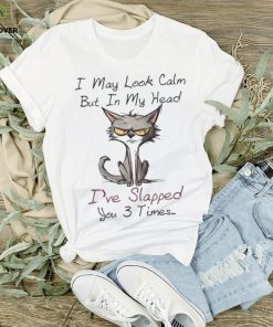 I May Look Calm I've Slapped You 3 Times Tshirt