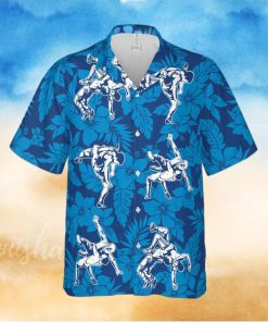 I May Start Talking About Wrestling Navy Blue Unisex Hawaiian Shirts