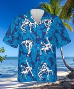 I May Start Talking About Wrestling Navy Blue Unisex Hawaiian Shirts